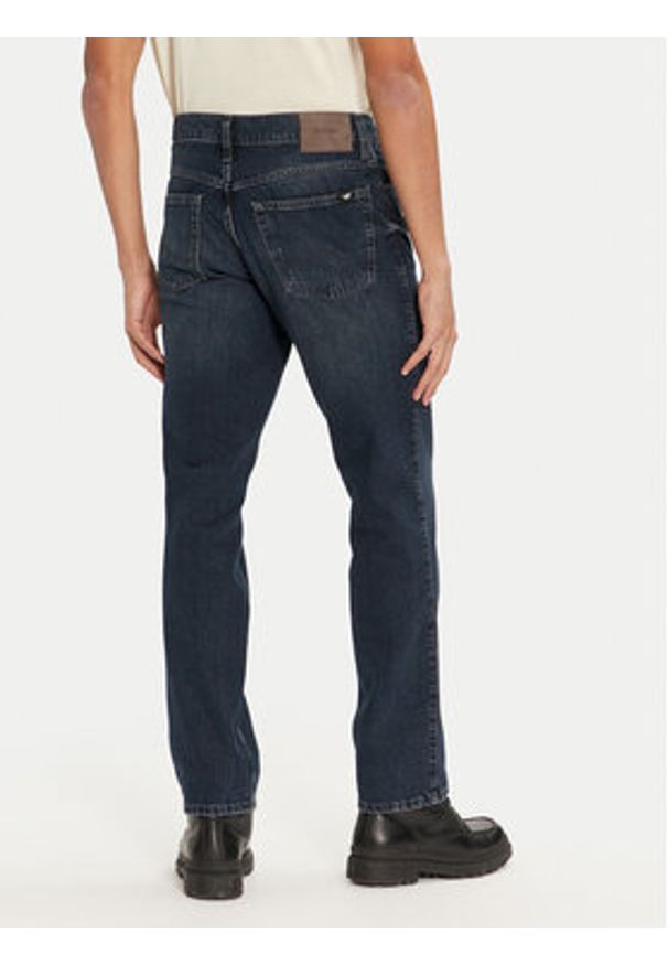 Mustang Jeansy Tramper 1015513 Granatowy Straight Fit. Kolor: niebieski