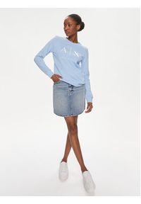 Armani Exchange Spódnica jeansowa 3DYN60 Y14BZ 1500 Niebieski Slim Fit. Kolor: niebieski. Materiał: bawełna #3