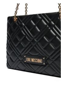 Love Moschino - LOVE MOSCHINO Torebka JC4145PP1MLA0000 Czarny. Kolor: czarny. Materiał: skórzane