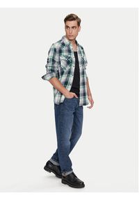 Wrangler Koszula Western 112357242 Zielony Regular Fit. Kolor: zielony. Materiał: bawełna