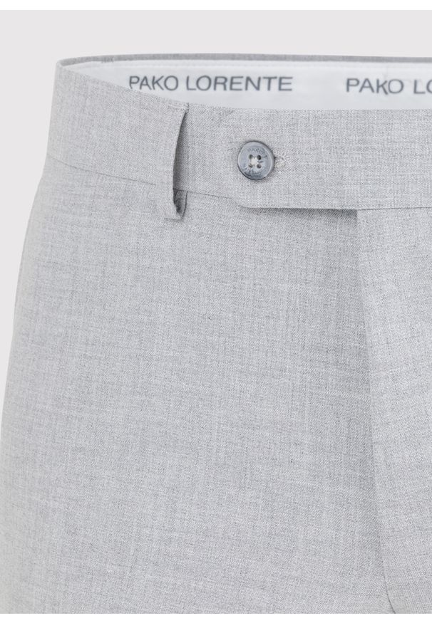Pako Lorente - Jasnoszare spodnie ganiturowe. Kolor: szary. Materiał: poliester, elastan, wiskoza. Wzór: gładki. Sezon: wiosna, lato