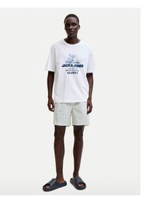 Jack & Jones T-Shirt Gradient Print 12288094 Biały Regular Fit. Kolor: biały. Materiał: bawełna. Wzór: nadruk, gradientowy #8