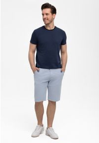 Volcano - Lekkie krótkie spodenki P-TONET. Materiał: włókno, materiał, skóra, bawełna. Długość: krótkie. Wzór: aplikacja, jednolity #1