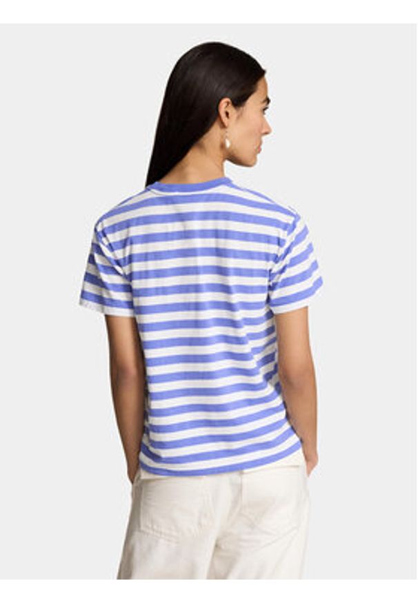 Polo Ralph Lauren T-Shirt Str Riv Br T 211924300001 Niebieski Regular Fit. Typ kołnierza: polo. Kolor: niebieski. Materiał: bawełna