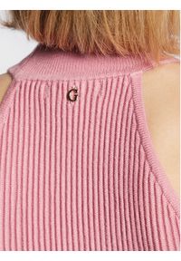 Guess Sweter Shayna W2BR66 Z2YK2 Różowy Slim Fit. Kolor: różowy. Materiał: wiskoza #5