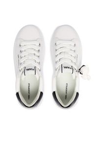 Karl Lagerfeld - KARL LAGERFELD Sneakersy Kapri KL62536C Biały. Kolor: biały. Materiał: skóra #5