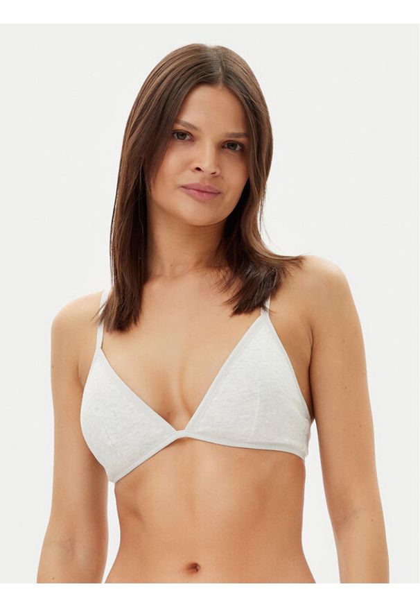 TOMMY HILFIGER - Tommy Hilfiger Biustonosz braletka UW0UW05739 Szary. Kolor: szary. Materiał: bawełna