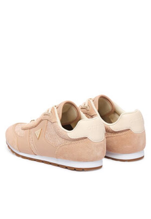 Guess Sneakersy FLTTYR SUE12 Beżowy jasny. Kolor: beżowy. Materiał: materiał