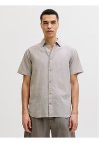 Jack & Jones Koszula Summer 12289160 Beżowy Regular Fit. Kolor: beżowy. Materiał: bawełna #1