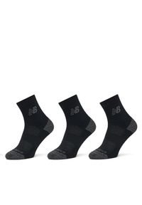 Zestaw 3 par wysokich skarpet unisex New Balance. Kolor: czarny