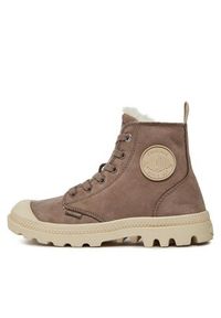 Palladium Trapery Pampa Hi Zip Wl 95982-212-M Brązowy. Kolor: brązowy. Materiał: skóra