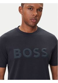 BOSS T-Shirt Iconic Zone 50548411 Granatowy Regular Fit. Kolor: niebieski. Materiał: bawełna #3