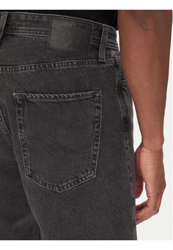 Jack & Jones - Jack&Jones Szorty jeansowe Alex 12269532 Czarny Baggy Fit. Kolor: czarny. Materiał: bawełna