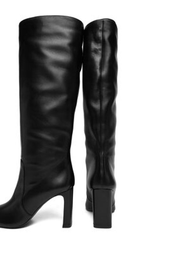 Stuart Weitzman Kozaki Babette Turbo SL545 Czarny. Kolor: czarny. Materiał: skóra