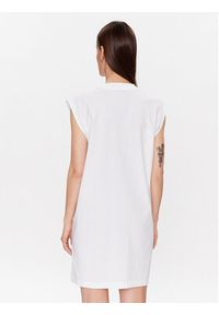 Calvin Klein Jeans Sukienka codzienna J20J221484 Biały Regular Fit. Okazja: na co dzień. Kolor: biały. Materiał: bawełna. Typ sukienki: proste. Styl: casual #4