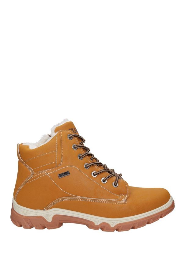 Casu - Camelowe buty trekkingowe sznurowane casu a260-2. Kolor: brązowy