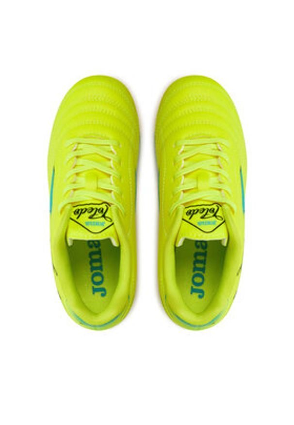 Joma Buty do piłki nożnej Toledo Jr TOJW2411HG Żółty. Kolor: żółty. Materiał: skóra