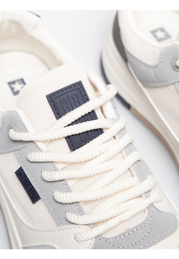 Big-Star - Sneakersy męskie szare RR174605 902. Okazja: na co dzień. Kolor: szary. Materiał: syntetyk. Szerokość cholewki: normalna
