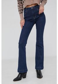 Answear Lab Jeansy damskie high waist. Stan: podwyższony. Kolor: niebieski. Styl: wakacyjny #1