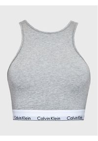 Calvin Klein Underwear Biustonosz top Unlined 000QF7214E Szary. Kolor: szary. Materiał: bawełna
