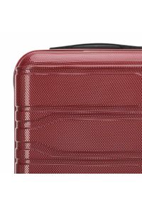 Wittchen - Średnia walizka z polikarbonu tłoczona czerwona. Kolor: czerwony. Materiał: guma #9