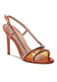 Stuart Weitzman Sandały Mondrian Glam 100 Sa SC242 Pomarańczowy. Kolor: pomarańczowy. Materiał: skóra #5
