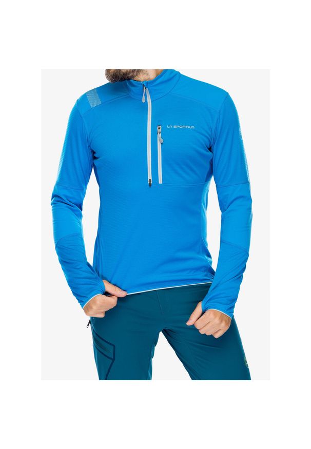 LA SPORTIVA - Bluza męska La Sportiva Bockmattli 2.0 Ls Tech Shirt. Kolor: niebieski. Sezon: zima. Sport: narciarstwo
