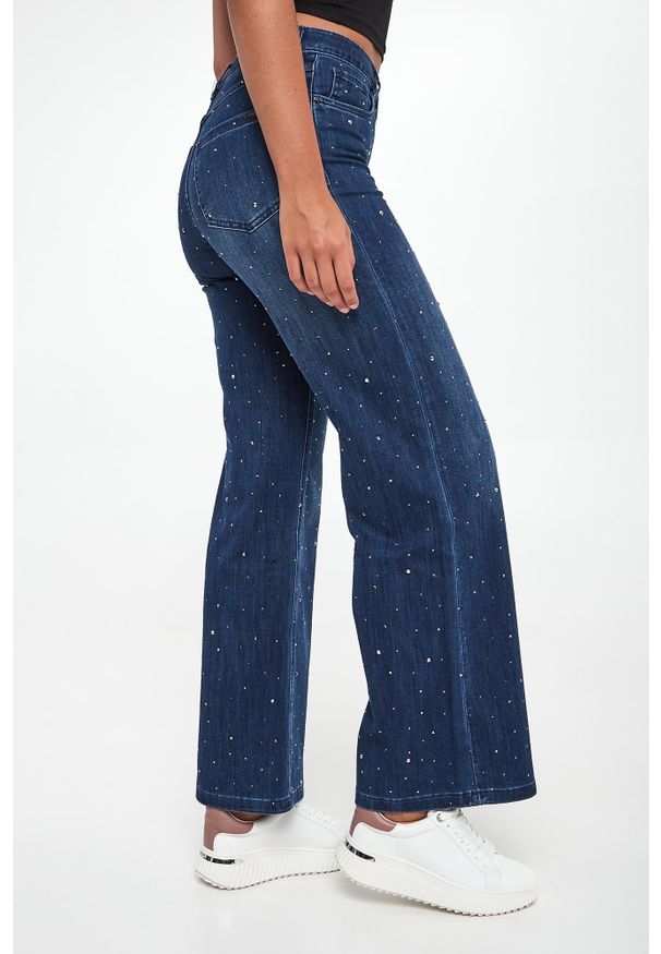 Joseph Ribkoff - Jeansy damskie z kryształkami JOSEPH RIBKOFF