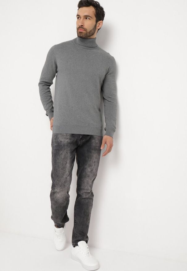 Born2be - Czarne Jeansy Skinny Alidora. Kolor: czarny