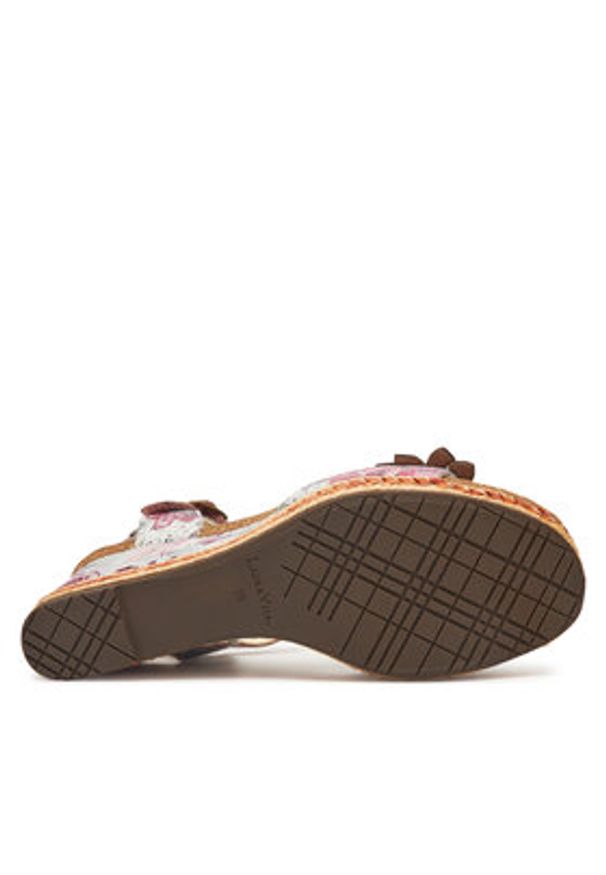 Laura Vita Espadryle Facyo 06 Kolorowy. Materiał: skóra. Wzór: kolorowy