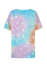 ONETEASPOON - Kolorowy t-shirt tie dye Love Organicc. Kolor: niebieski. Materiał: bawełna, tkanina. Wzór: kolorowy #2