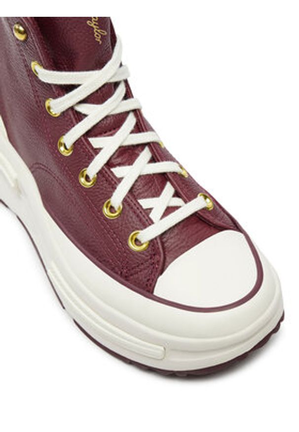 Fioletowe sneakersy Converse na platformie, do biegania