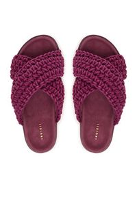 Inuikii Klapki Woven 1004.003.0062 Bordowy. Kolor: czerwony. Materiał: materiał #3