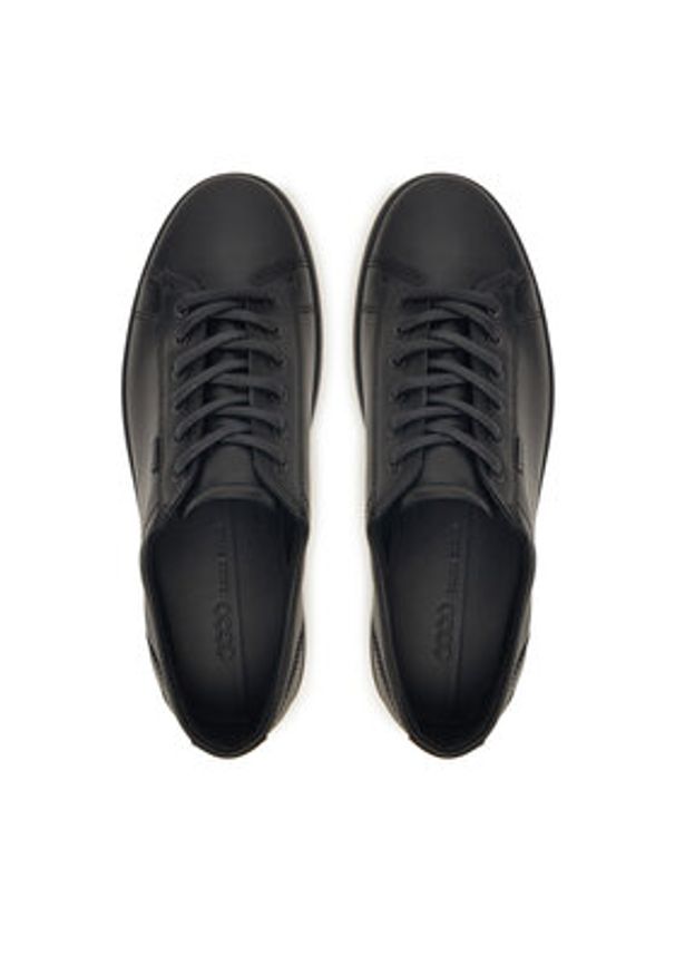 ecco - ECCO Sneakersy Soft 7 43036421001 Czarny. Kolor: czarny. Materiał: skóra