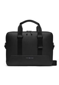 TOMMY HILFIGER - Tommy Hilfiger Torba na laptopa Th Modern Computer Bag AM0AM13637 Czarny. Kolor: czarny. Materiał: skóra #3