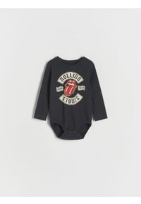 Reserved - Body The Rolling Stones - ciemnoszary. Kolor: szary. Materiał: bawełna, dzianina #1