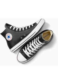 Trampki Converse Chuck Taylor HI Leather, Dla obu płci. Kolor: czarny. Materiał: materiał, skóra
