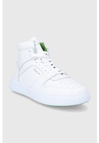 GANT - Gant buty skórzane Palbro 24631646.G29 kolor biały. Nosek buta: okrągły. Zapięcie: sznurówki. Kolor: biały. Materiał: skóra #3