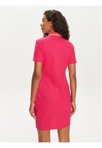 Versace Jeans Couture Sukienka codzienna 76HAOT03 Różowy Regular Fit. Okazja: na co dzień. Kolor: różowy. Materiał: bawełna. Typ sukienki: proste. Styl: casual