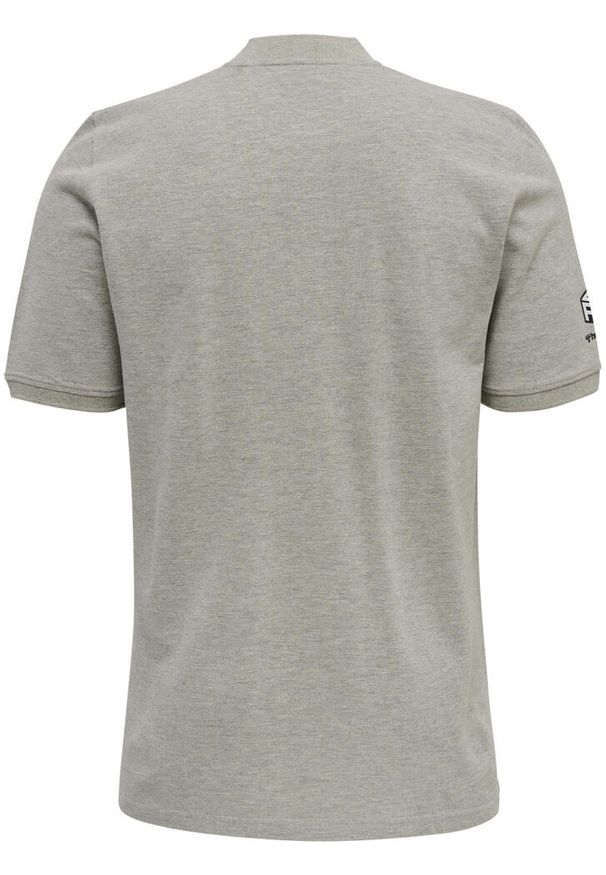 Polo Hummel Move Grid. Okazja: na co dzień. Typ kołnierza: polo. Kolor: szary. Styl: casual