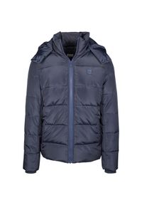 Urban Classics - Parka Urban Classic hooded. Typ kołnierza: kaptur. Kolor: niebieski. Materiał: puch #1