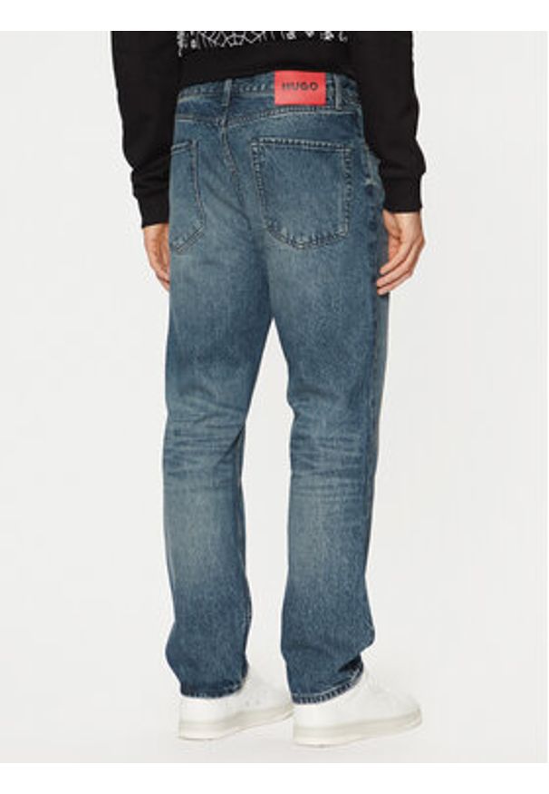 Hugo - HUGO Jeansy 50530635 Niebieski Straight Fit. Kolor: niebieski