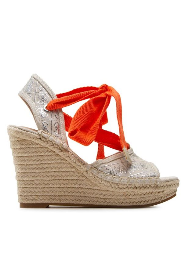 Guess Espadryle Halona FL6HLO FAL04 Beżowy. Kolor: beżowy. Materiał: materiał