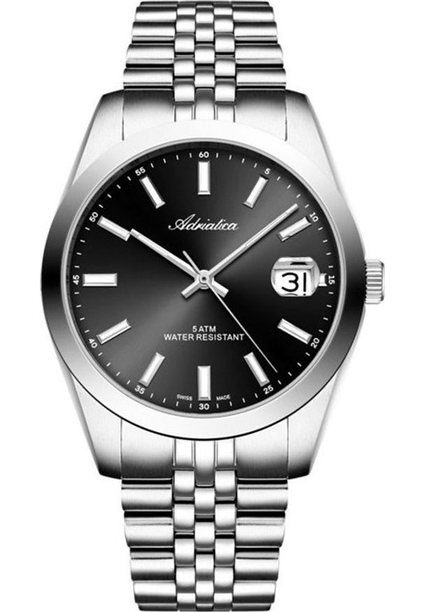 Zegarek Adriatica Zegarek męski Adriatica A1299.5114Q srebrny. Kolor: srebrny