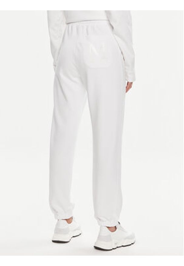 Max Mara Leisure Spodnie dresowe Markus 2416781038 Biały Regular Fit. Kolor: biały. Materiał: syntetyk, bawełna
