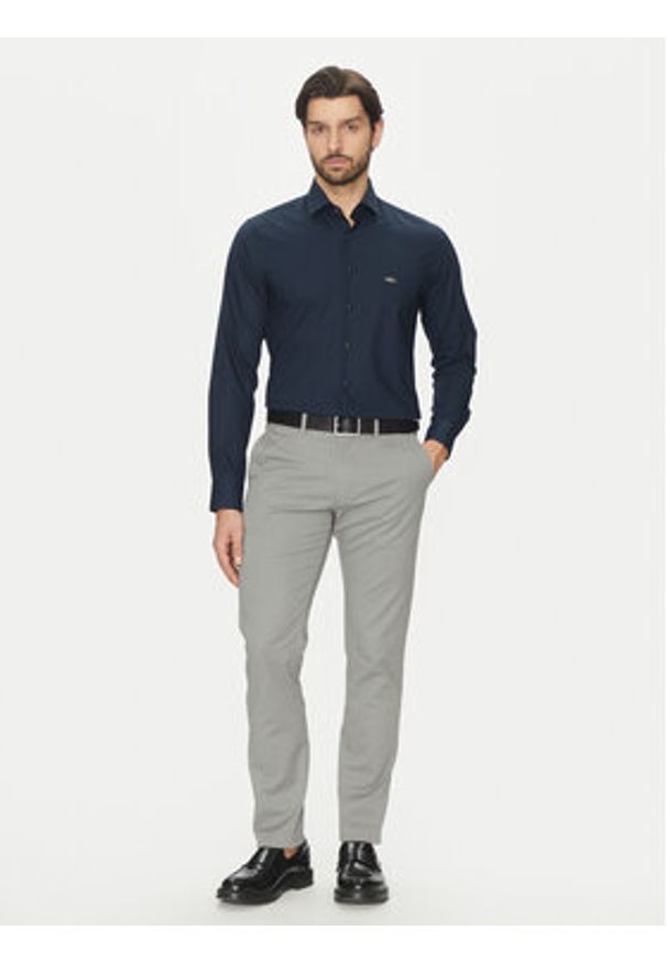 Michael Kors Koszula MK0DS01288 Granatowy Slim Fit. Kolor: niebieski. Materiał: bawełna