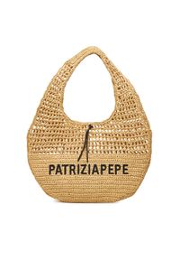 Patrizia Pepe Torebka 2B0120/V039 Beżowy. Kolor: beżowy