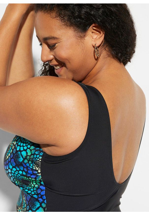 bonprix - Kostium kąpielowy shape, lekki stopień modelowania sylwetki. Kolor: czarny