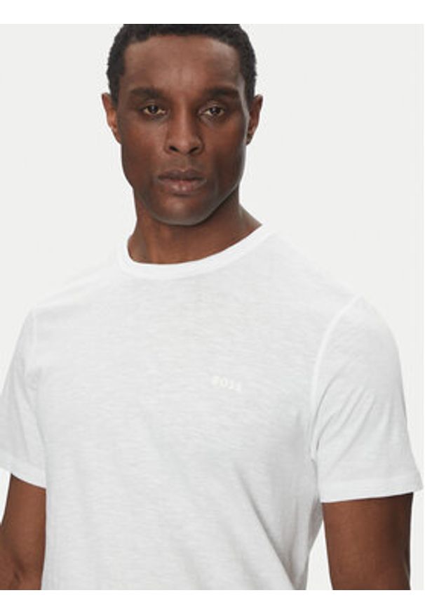 BOSS T-Shirt Tegood 50508243 Biały Regular Fit. Kolor: biały. Materiał: bawełna