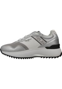 Pepe Jeans - Buty PEPE JEANS KIMI MESH W Srebrny. Kolor: szary. Materiał: mesh. Styl: sportowy